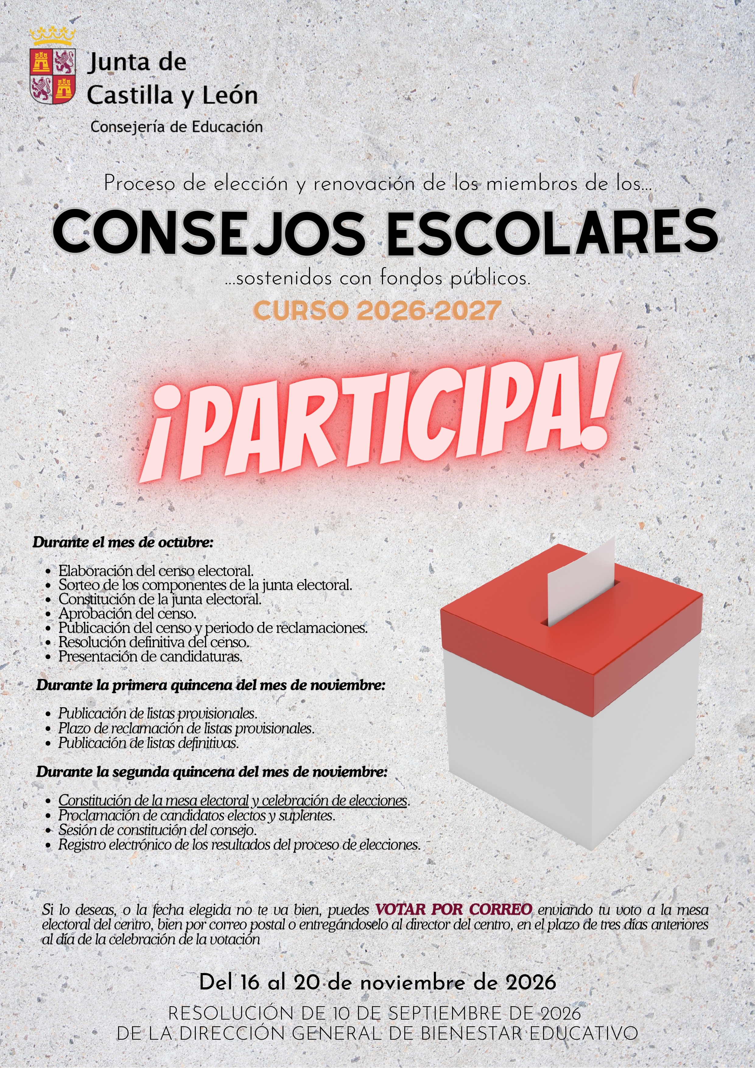  CARTEL CONSEJO ESCOLAR